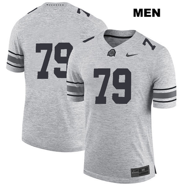 Ohio State Buckeyes Men's Brady Taylor #79 Gray Authentic Nike No Name College NCAA Stitched Football Jersey VA19R76RP